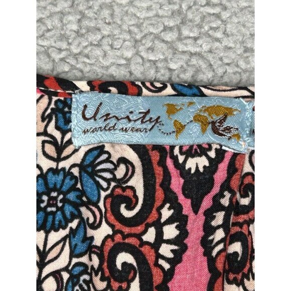 Vintage Y2K Babydoll Top Womens XL Unity World Wear Boho Hippie Gypsy Retro - Picture 4 of 13